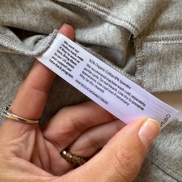 EILEEN FISHER cardigan sweater pockets jacket organic cotton gray Sz Small - Picture 5 of 5